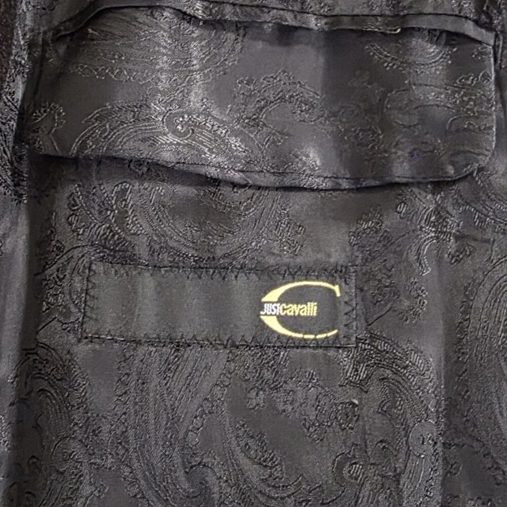 Just Cavalli Coat Men's IT 48 /US XXL Multicolor Fibers 3B Single Vent FLAWS